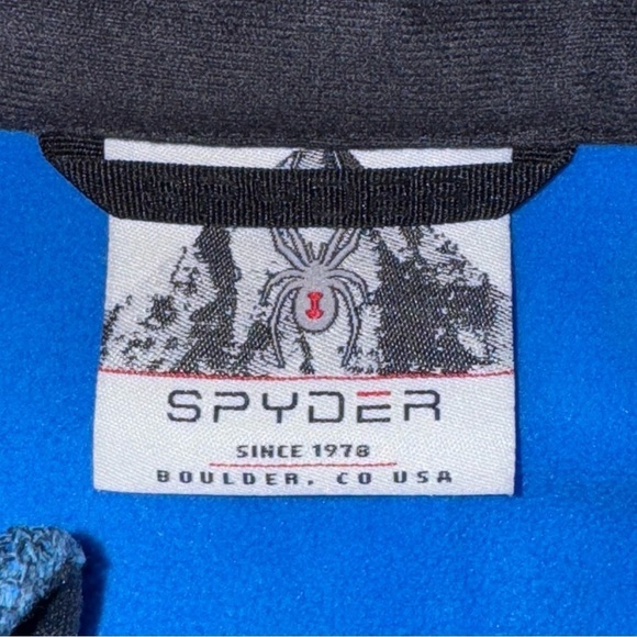 SPYDER Men’s Blue Outbound Half Zip Pullover Sweater Fleece Size Extra Large - Picture 8 of 10